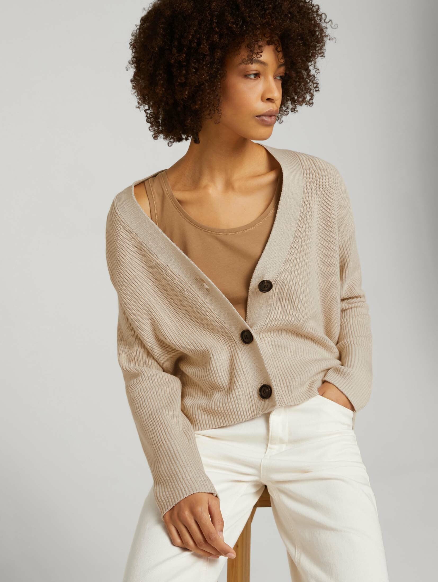Tom Tailor Kurzer Cardigan Regular Fit
