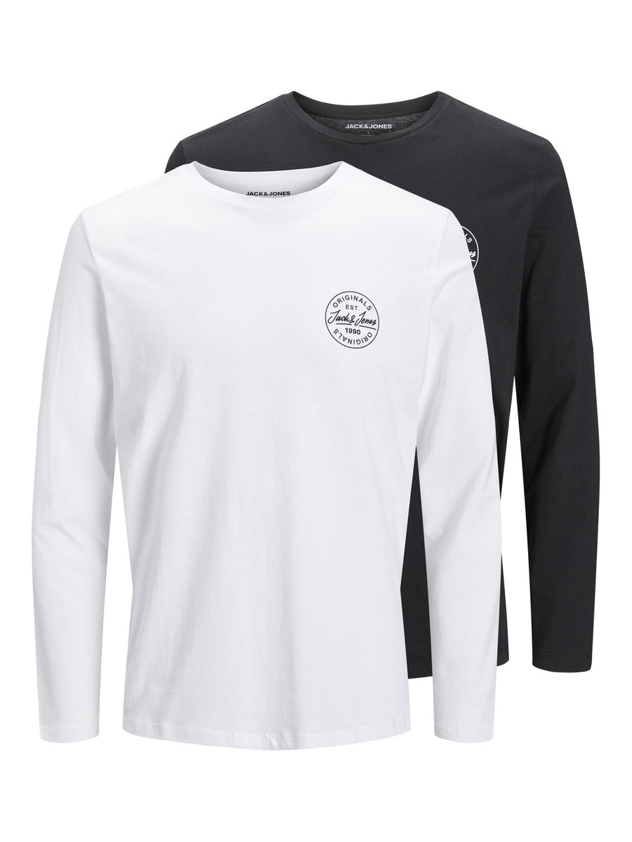 Jack & Jones MORE Langarmshirt Doppelpack