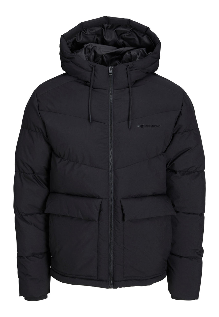 Jack & Jones Vesterbro Puffer Übergangsjacke mit Kapuze und Kordelzug