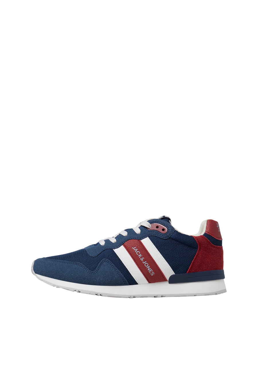 Jack & Jones STELLAR Sneaker aus Kunstleder und Mesh mit Schnürverschluss