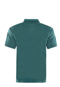 Hajo Kurzarm-Poloshirt Softknit mit verdecktem Reißverschluss und Brusttasche in Regular Fit