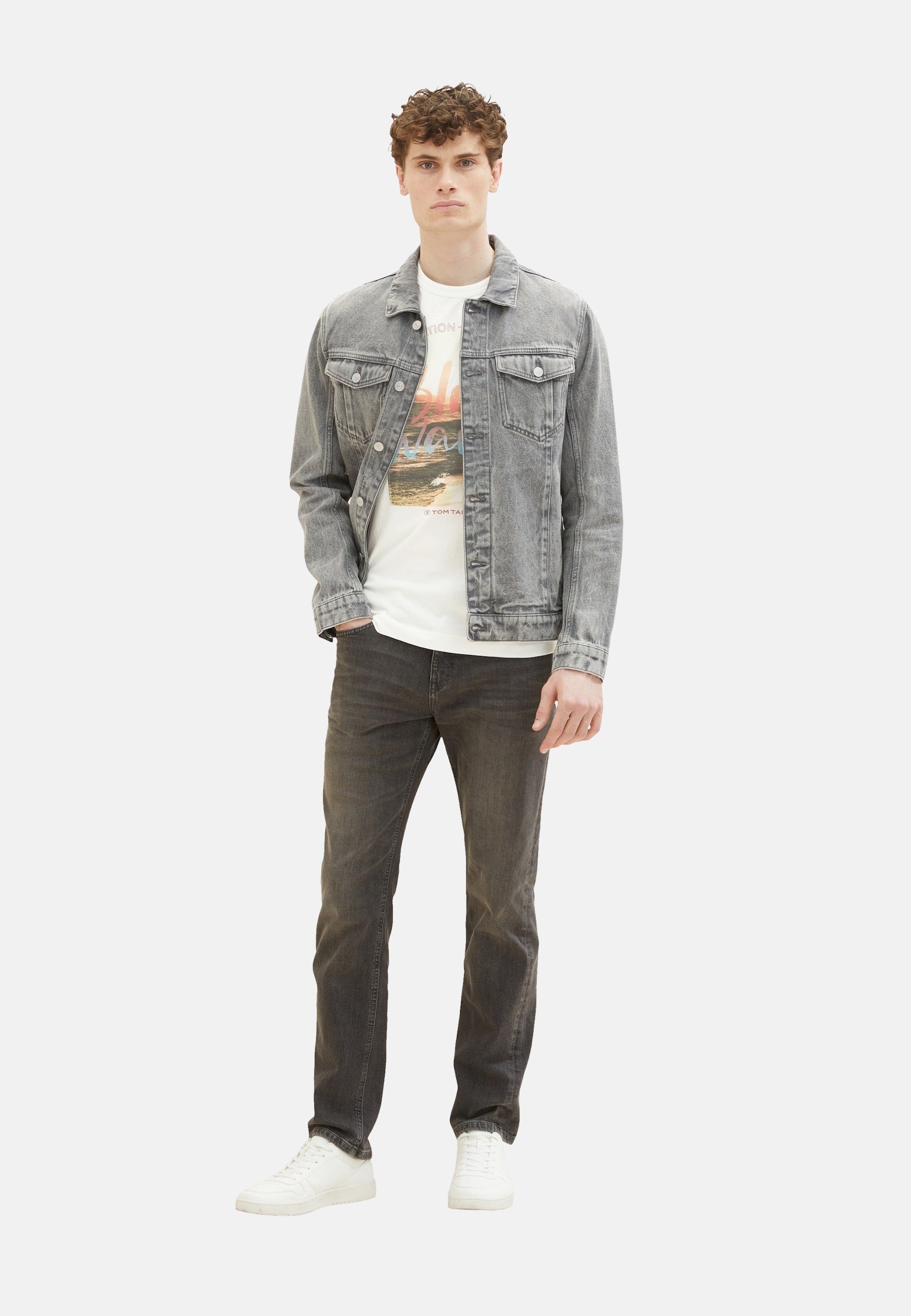 Tom Tailor Kurzarmshirt mit Rundhalsausschnitt und Foto-Print