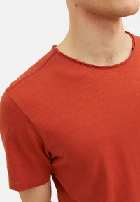 Jack & Jones BASHER Kurzarmshirt mit Rundhalsausschnitt mit offenen Kanten