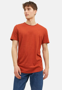 Jack & Jones BASHER Kurzarmshirt mit Rundhalsausschnitt mit offenen Kanten