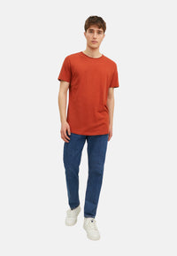 Jack & Jones BASHER Kurzarmshirt mit Rundhalsausschnitt mit offenen Kanten