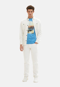 Tom Tailor Kurzarmshirt mit Rundhalsausschnitt und Foto-Print