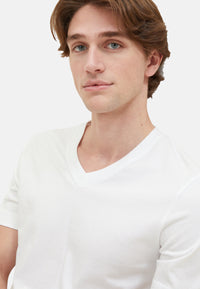 Tom Tailor Kurzarmshirt mit V-Ausschnitt, einfarbig im Doppelpack