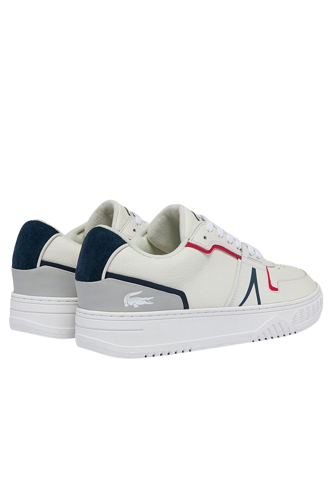 Lacoste Ledersneaker mit Schnürverschluss, Kontrastelementen und Label-Details