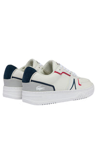 Lacoste Ledersneaker mit Schnürverschluss, Kontrastelementen und Label-Details