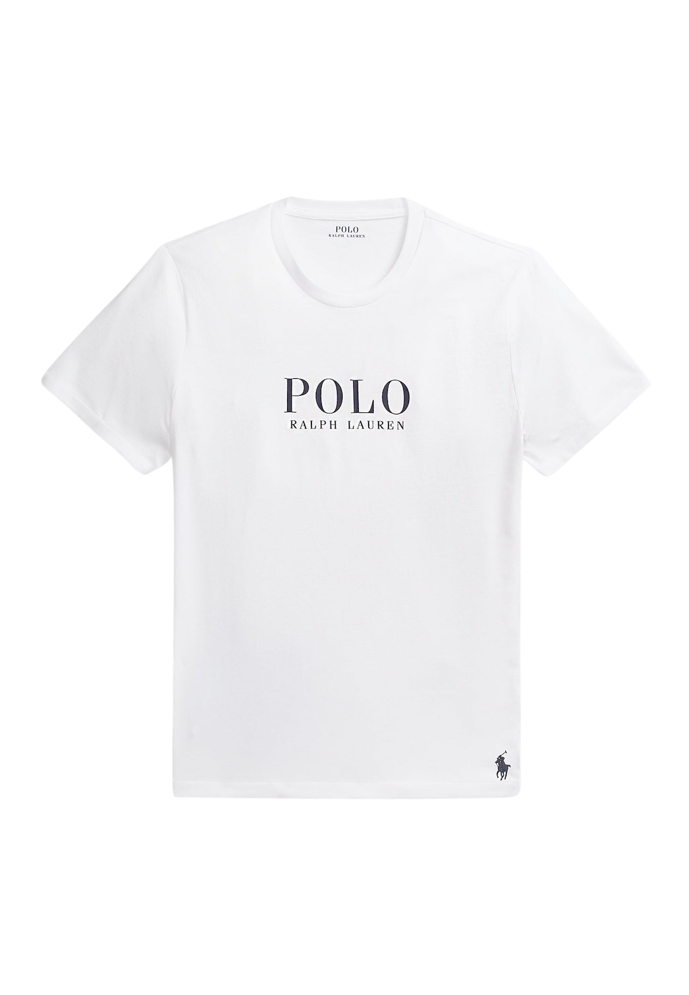 Ralph Lauren Pyjamashirt mit Rundhalsausschnitt Logo-Verzierungen