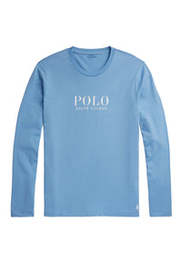 Ralph Lauren Pyjamashirt mit Rundhalsausschnitt Logo-Verzierungen