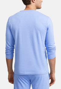 Ralph Lauren Pyjamashirt mit Rundhalsausschnitt Logo-Verzierungen