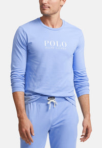 Ralph Lauren Pyjamashirt mit Rundhalsausschnitt Logo-Verzierungen