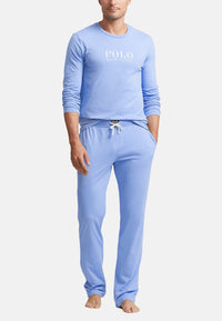 Ralph Lauren Pyjamashirt mit Rundhalsausschnitt Logo-Verzierungen