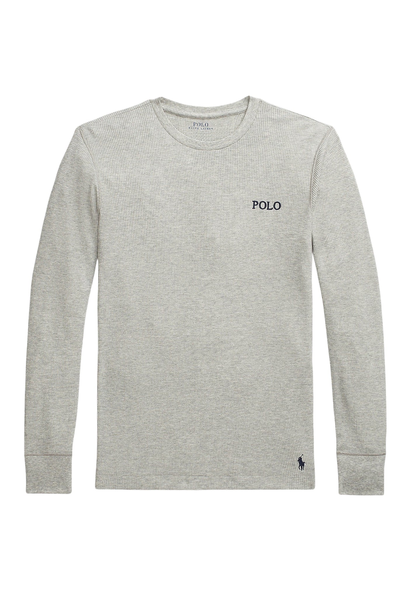 Ralph Lauren Pyjamashirt aus Waffelpiqué mit Logo-Stickerei