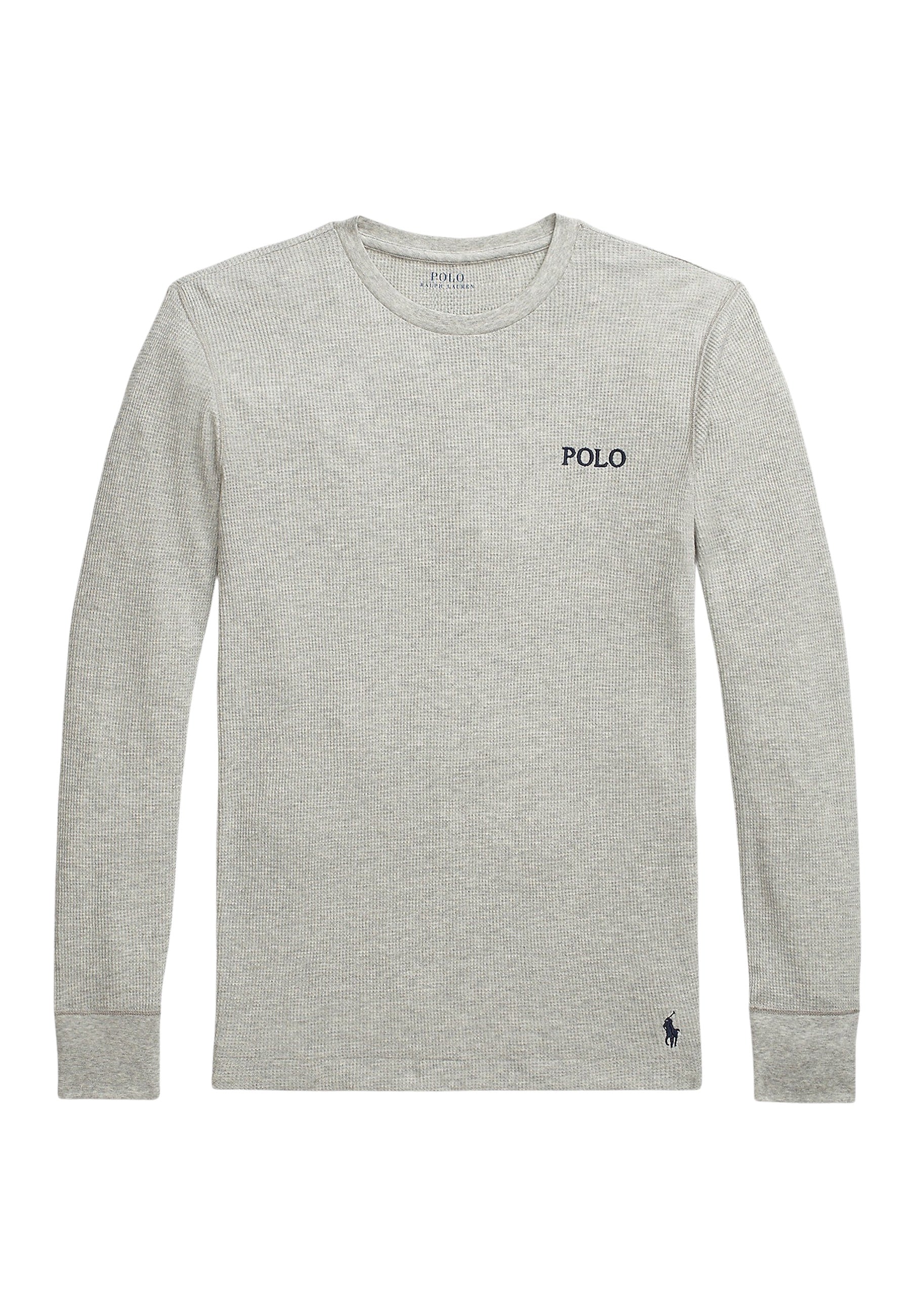 Ralph Lauren Pyjamashirt aus Waffelpiqué mit Logo-Stickerei