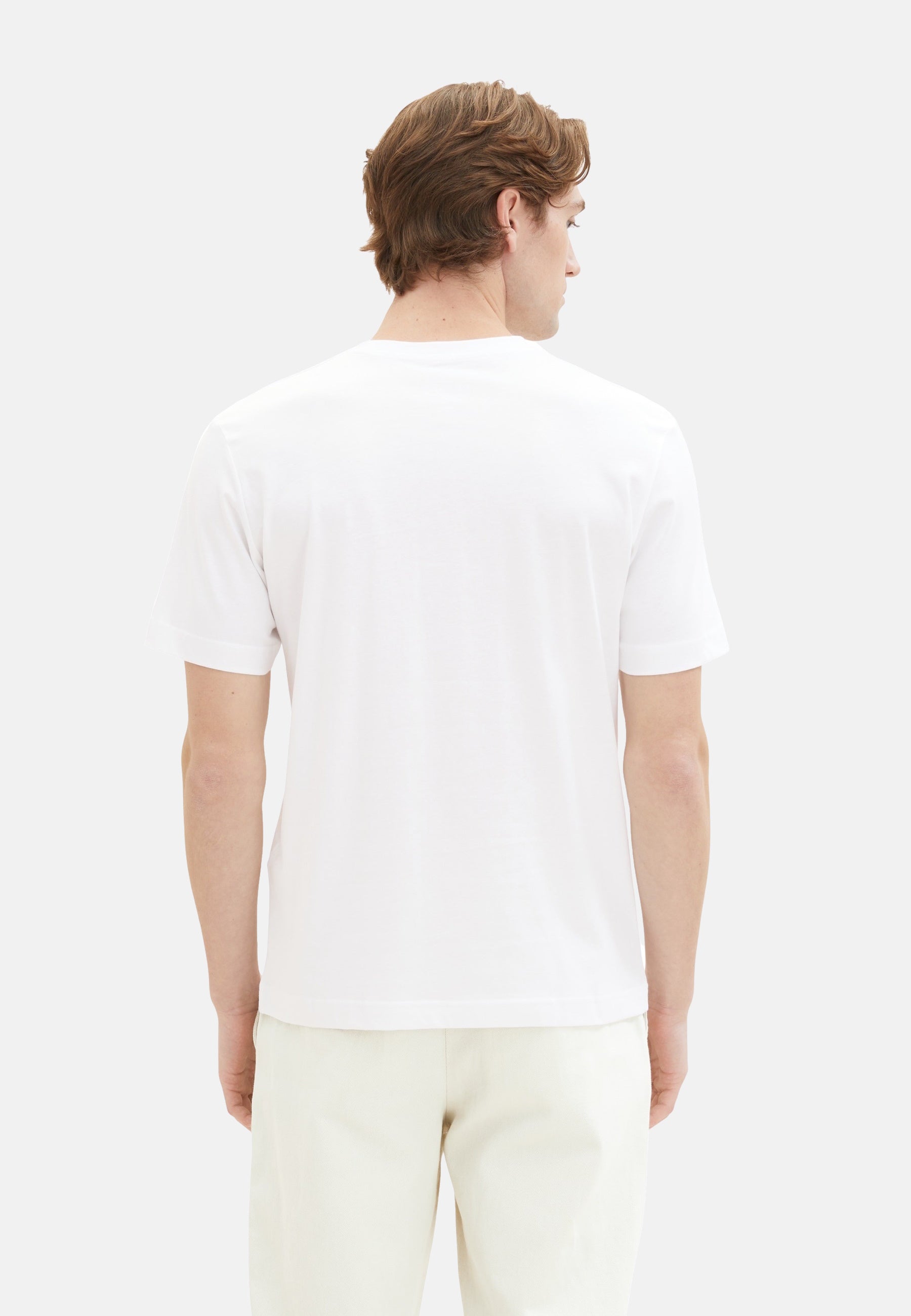 Tom Tailor Kurzarmshirt mit Rundhalsausschnitt, einfarbig im Doppelpack