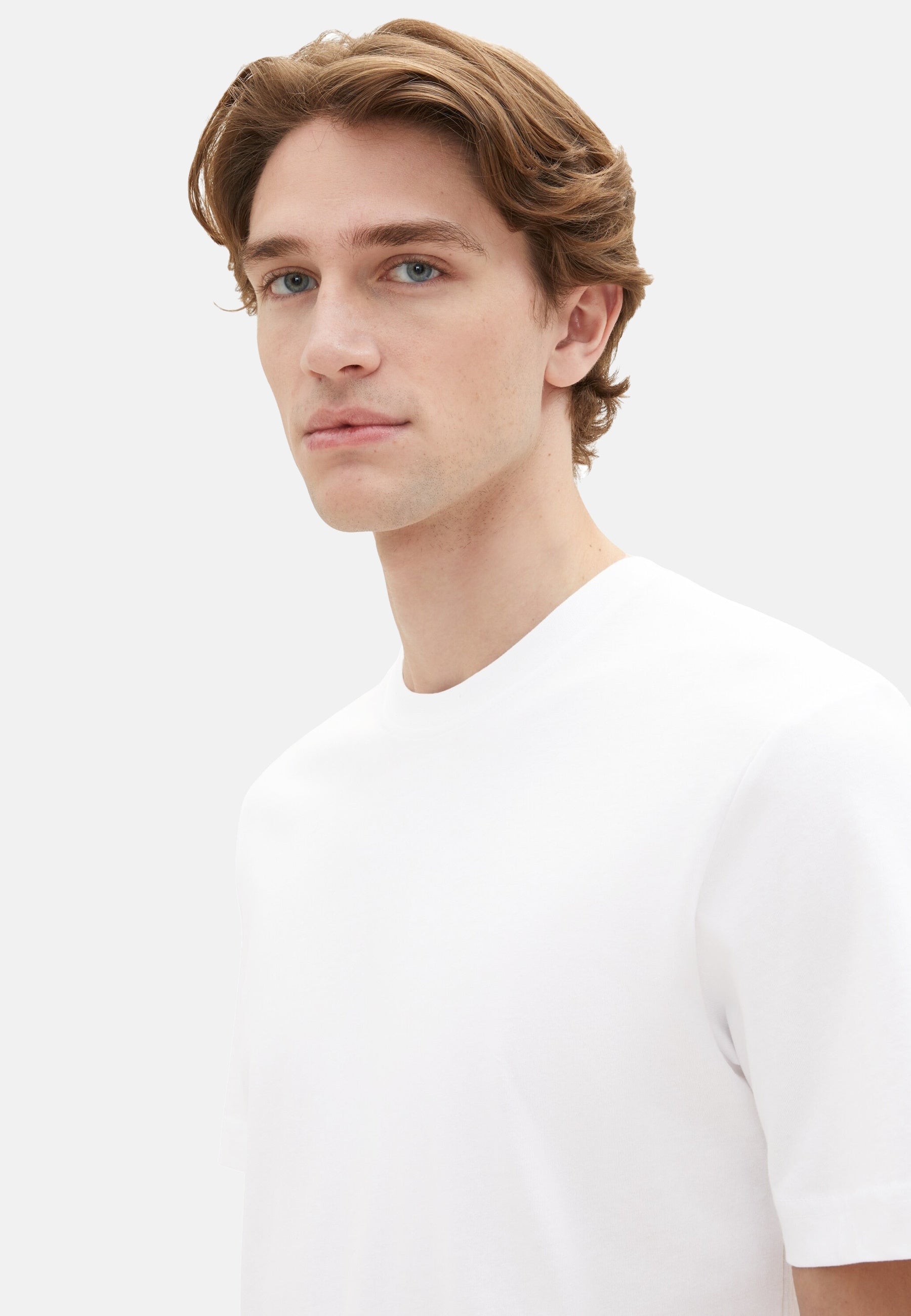 Tom Tailor Kurzarmshirt mit Rundhalsausschnitt, einfarbig im Doppelpack