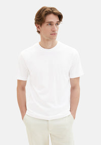 Tom Tailor Kurzarmshirt mit Rundhalsausschnitt, einfarbig im Doppelpack