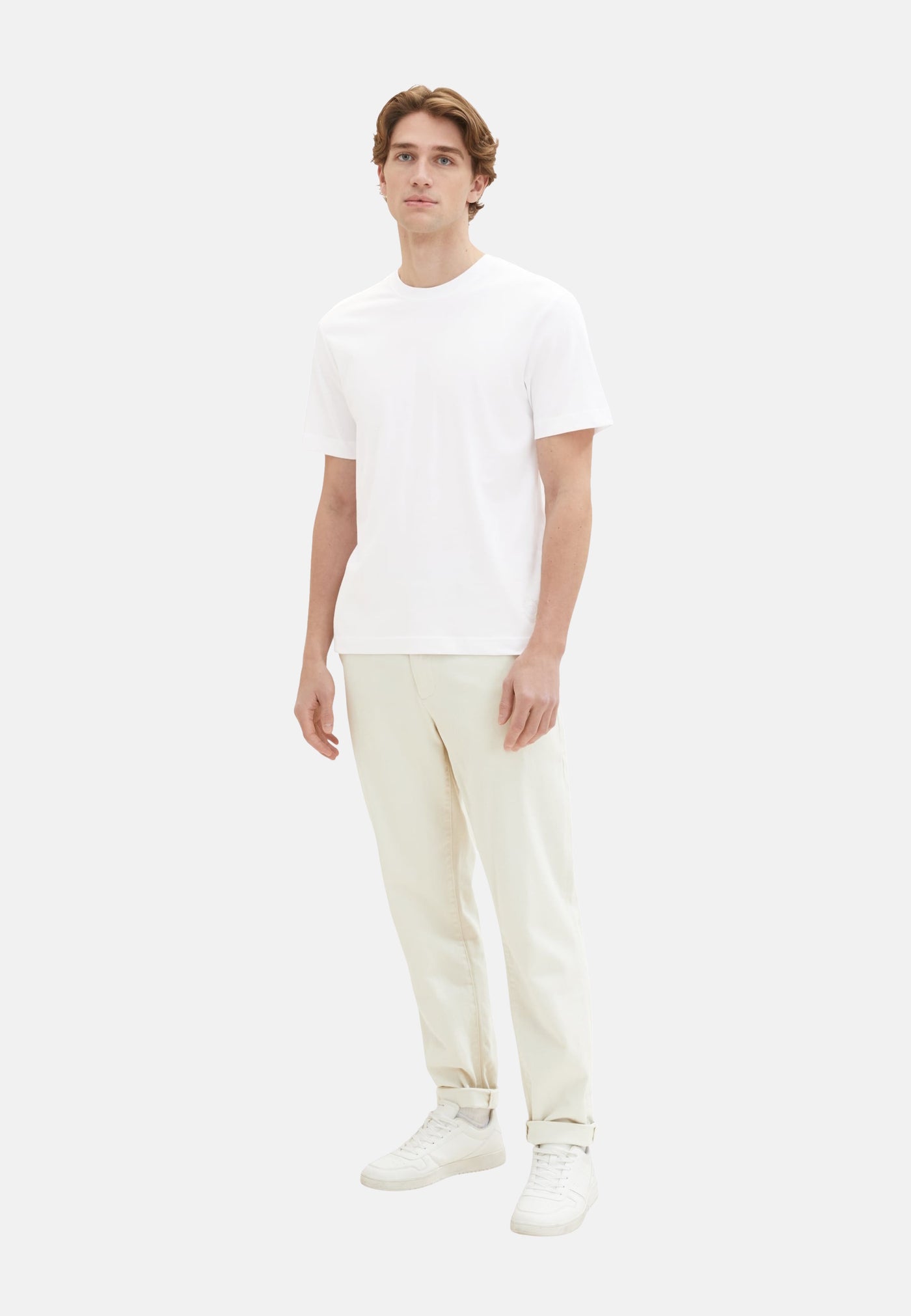 Tom Tailor Kurzarmshirt mit Rundhalsausschnitt, einfarbig im Doppelpack