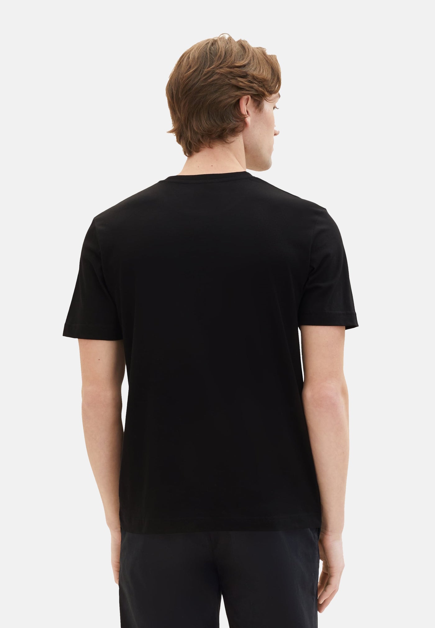 Tom Tailor Kurzarmshirt mit Rundhalsausschnitt, einfarbig im Doppelpack
