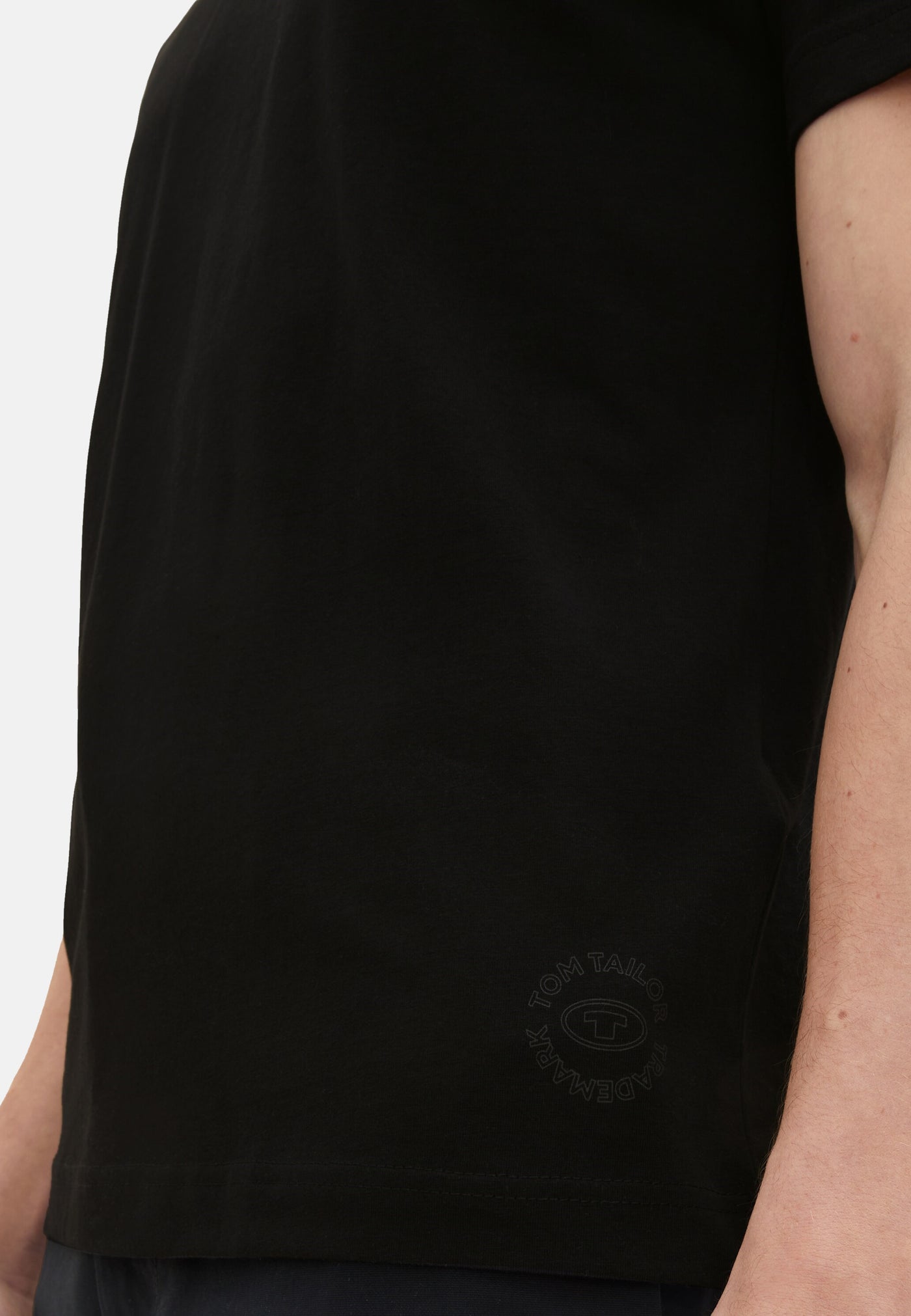 Tom Tailor Kurzarmshirt mit Rundhalsausschnitt, einfarbig im Doppelpack