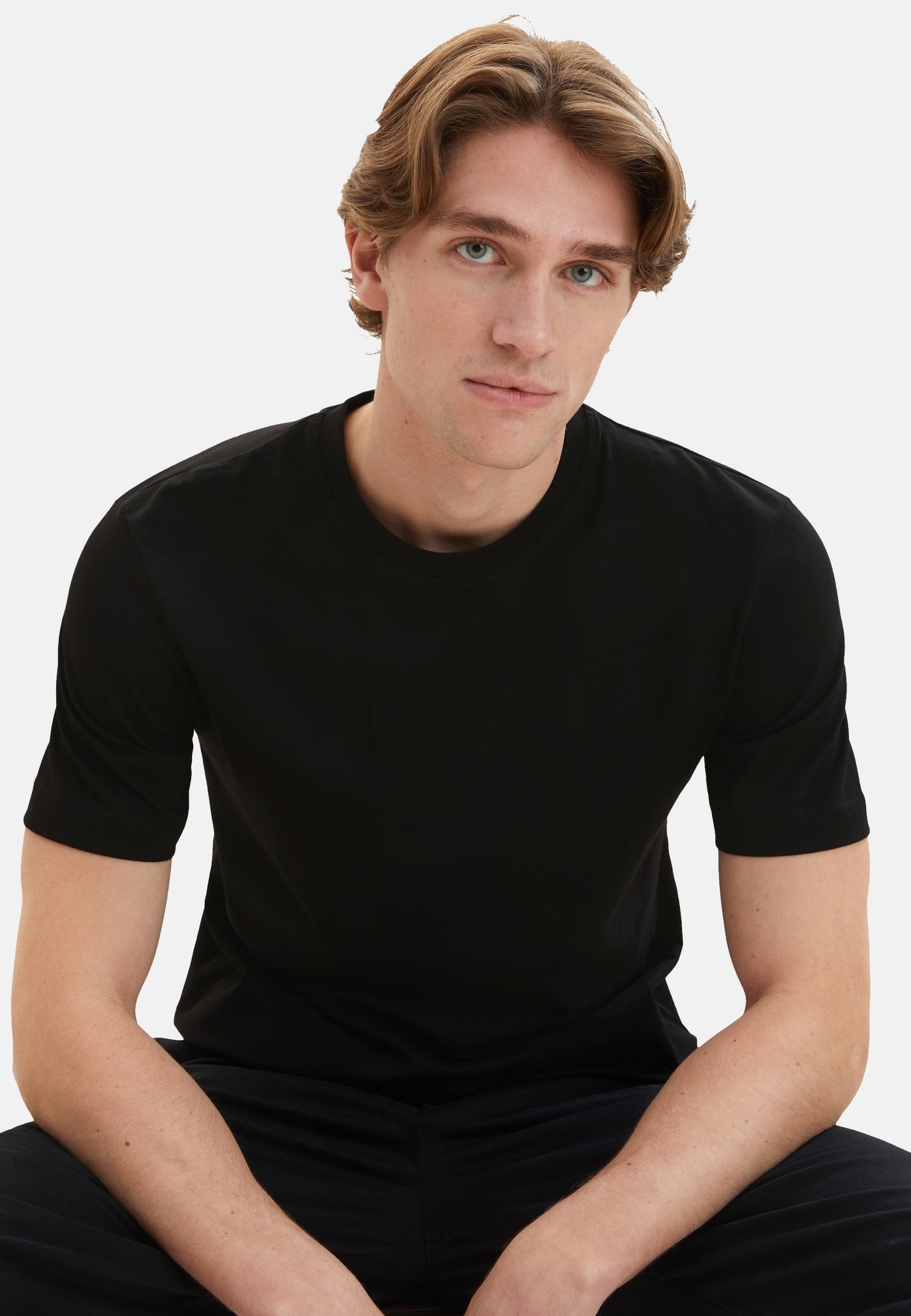 Tom Tailor Kurzarmshirt mit Rundhalsausschnitt, einfarbig im Doppelpack