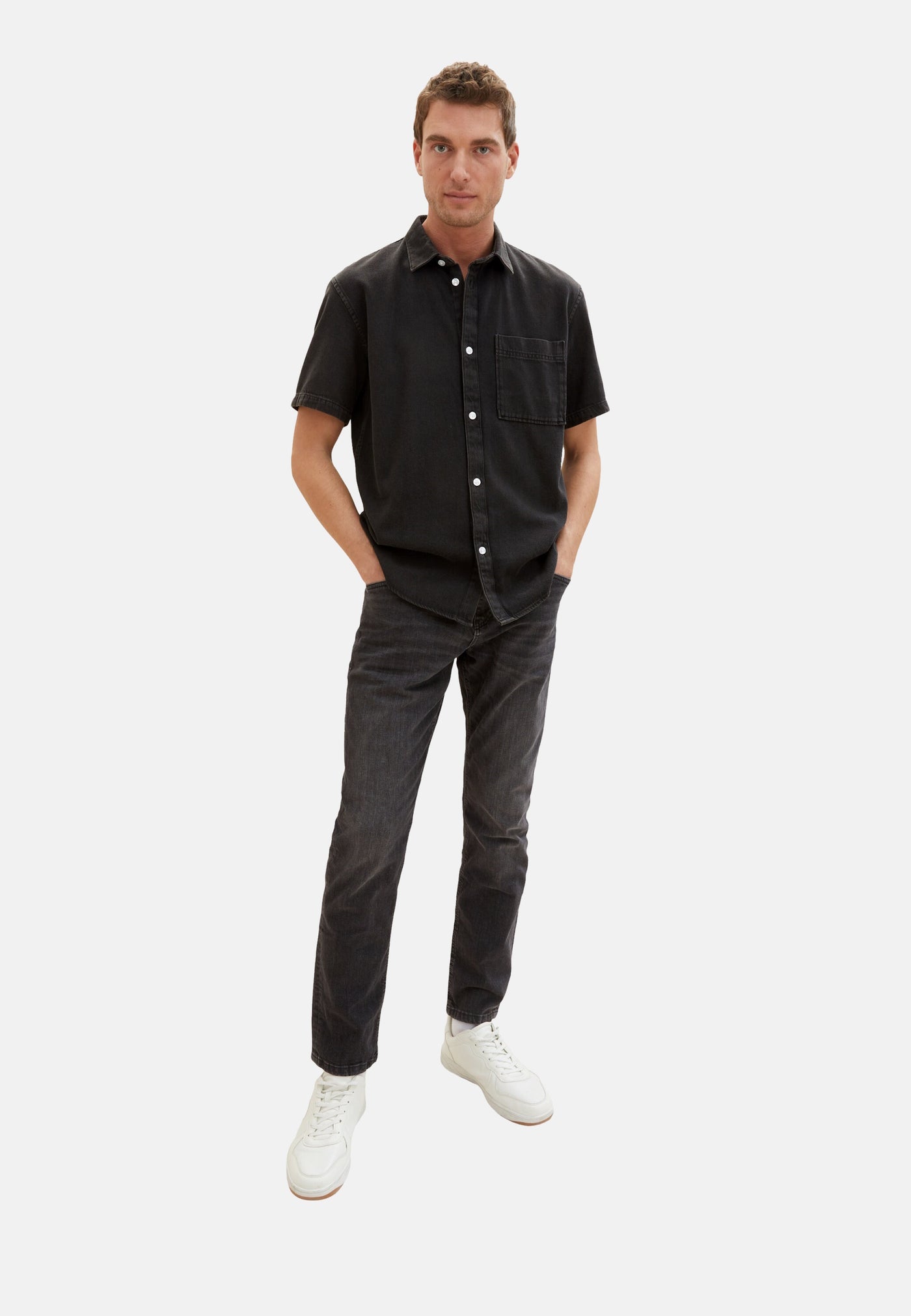 Tom Tailor Josh Five-Pocket-Style lange Hose Slim Fit