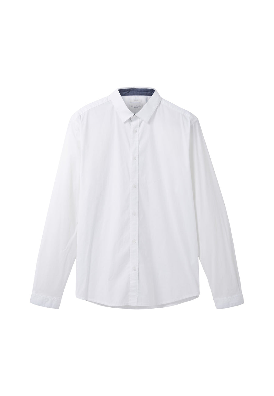 Tom Tailor Langarmhemd mit durchgehender Knopfleiste