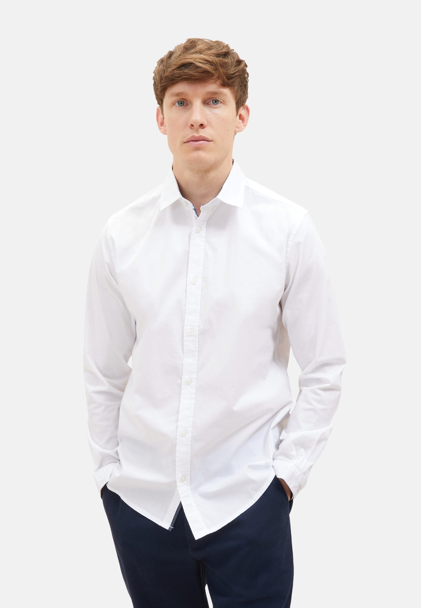 Tom Tailor Langarmhemd mit durchgehender Knopfleiste