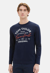 Tom Tailor Langarmshirt mit Logoprint