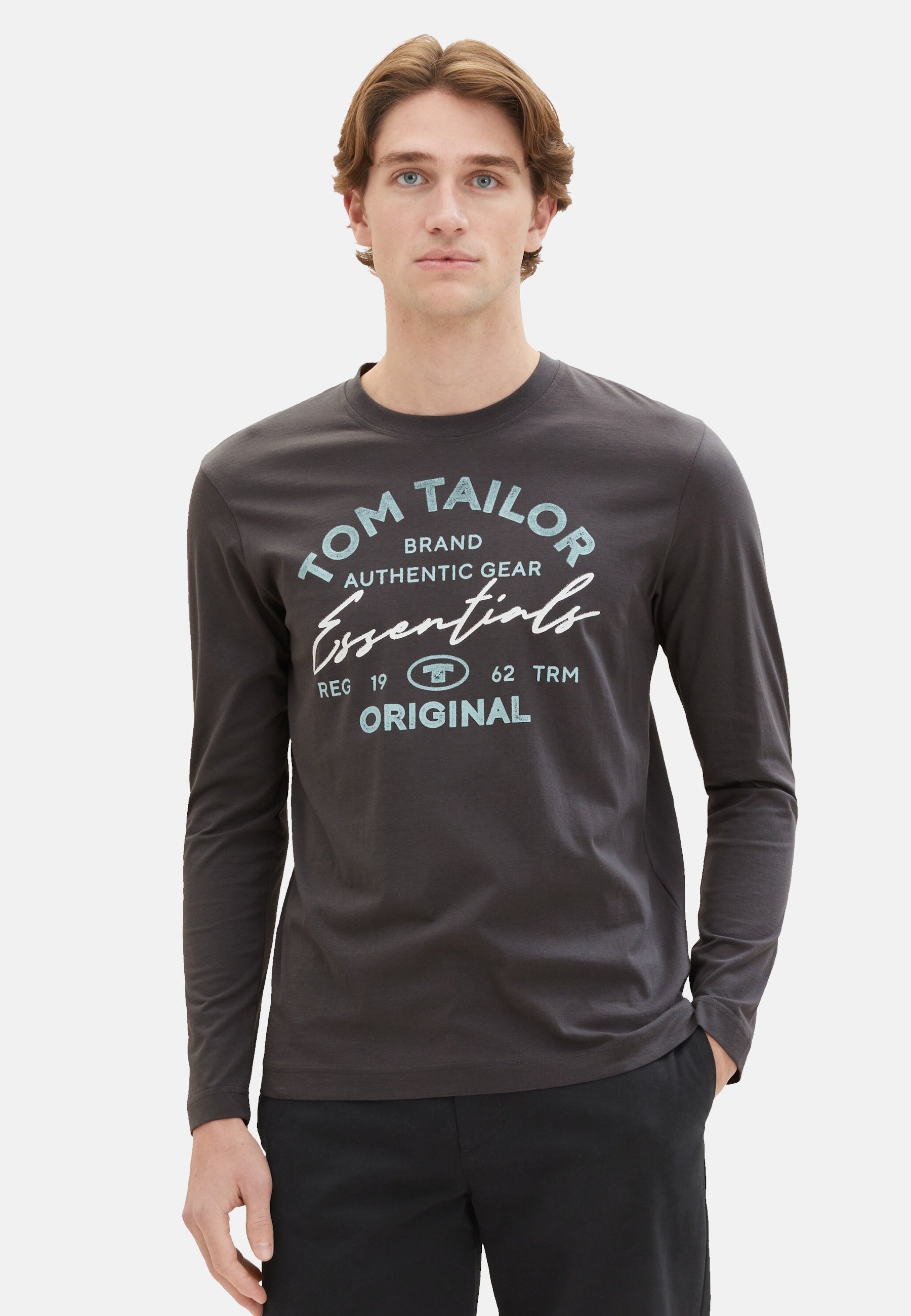 Tom Tailor Langarmshirt mit Logoprint