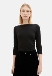 Tom Tailor Kurzarmshirt mit U-Boot-Ausschnitt und 3/4 Arm