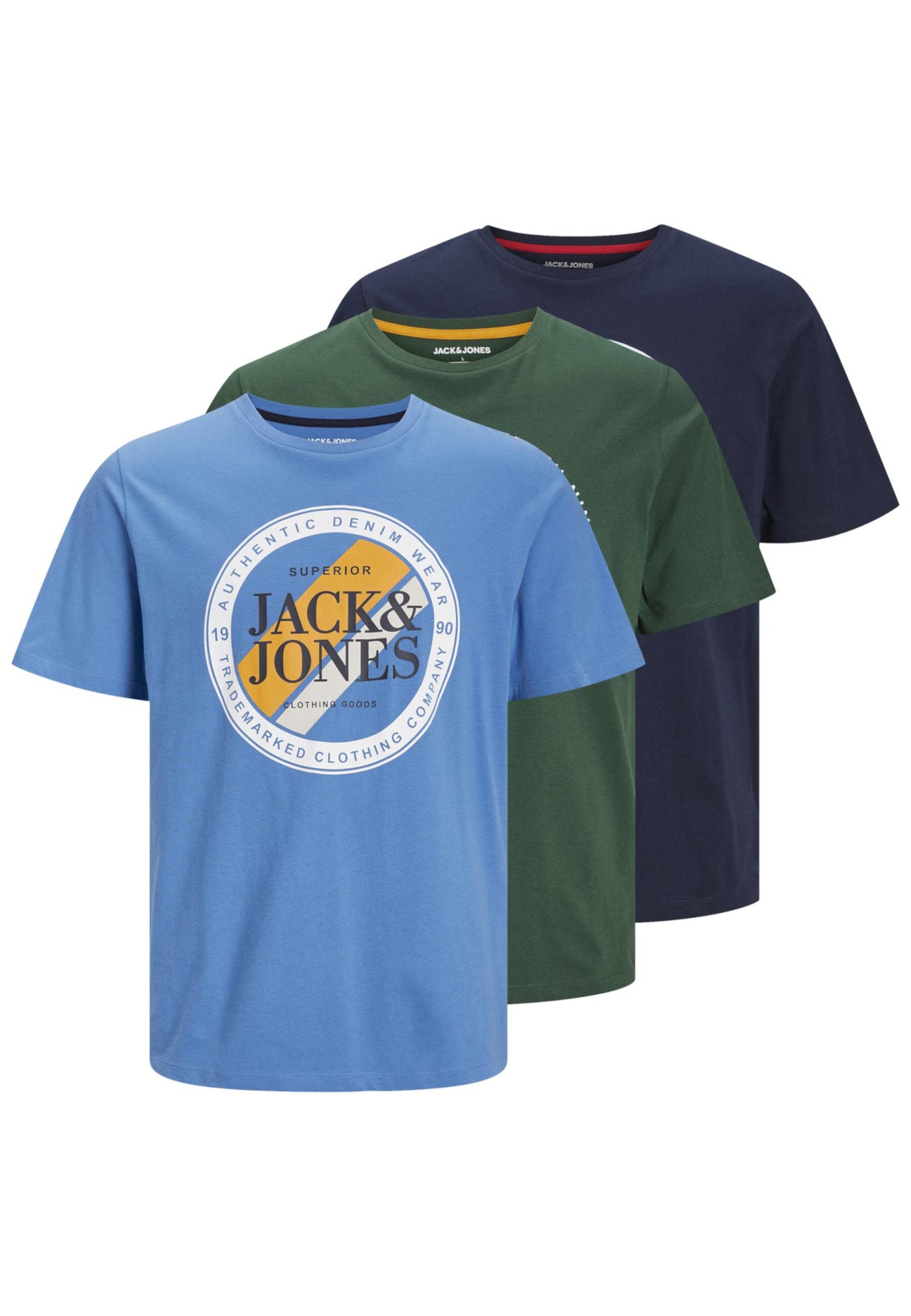 Jack & Jones Loof T-Shirt mit Print Mix 3 Pack