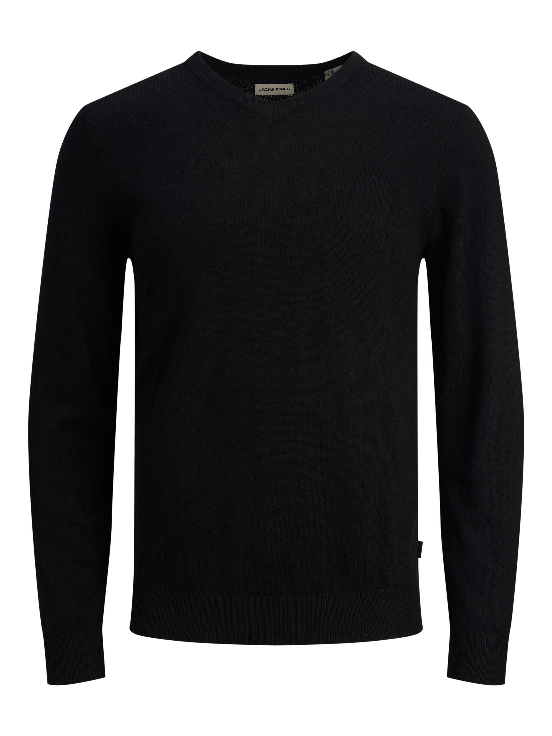 Jack & Jones Strickpullover mit V-Ausschnitt JJEEMIL KNIT V-NECK