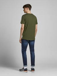 Jack & Jones T-Shirt mit offenem Saum JJEBASHER TEE O-NECK