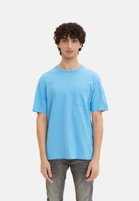 Tom Tailor Kurzarmshirt gepunktet mit Brusttasche