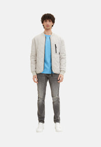 Tom Tailor Kurzarmshirt gepunktet mit Brusttasche