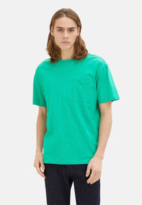 Tom Tailor Kurzarmshirt gepunktet mit Brusttasche