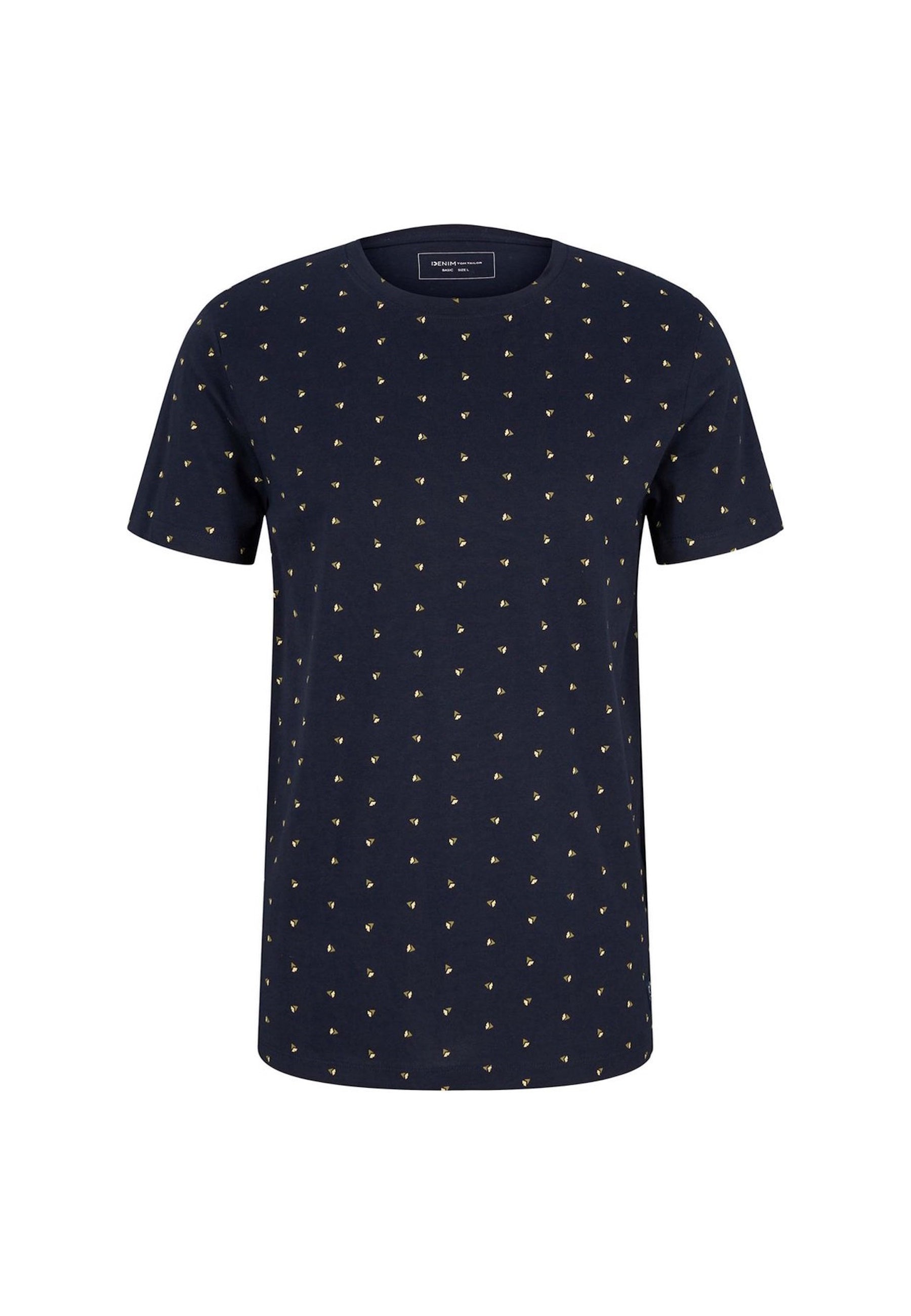 Tom Tailor Kurzarmshirt gepunktet mit Brusttasche