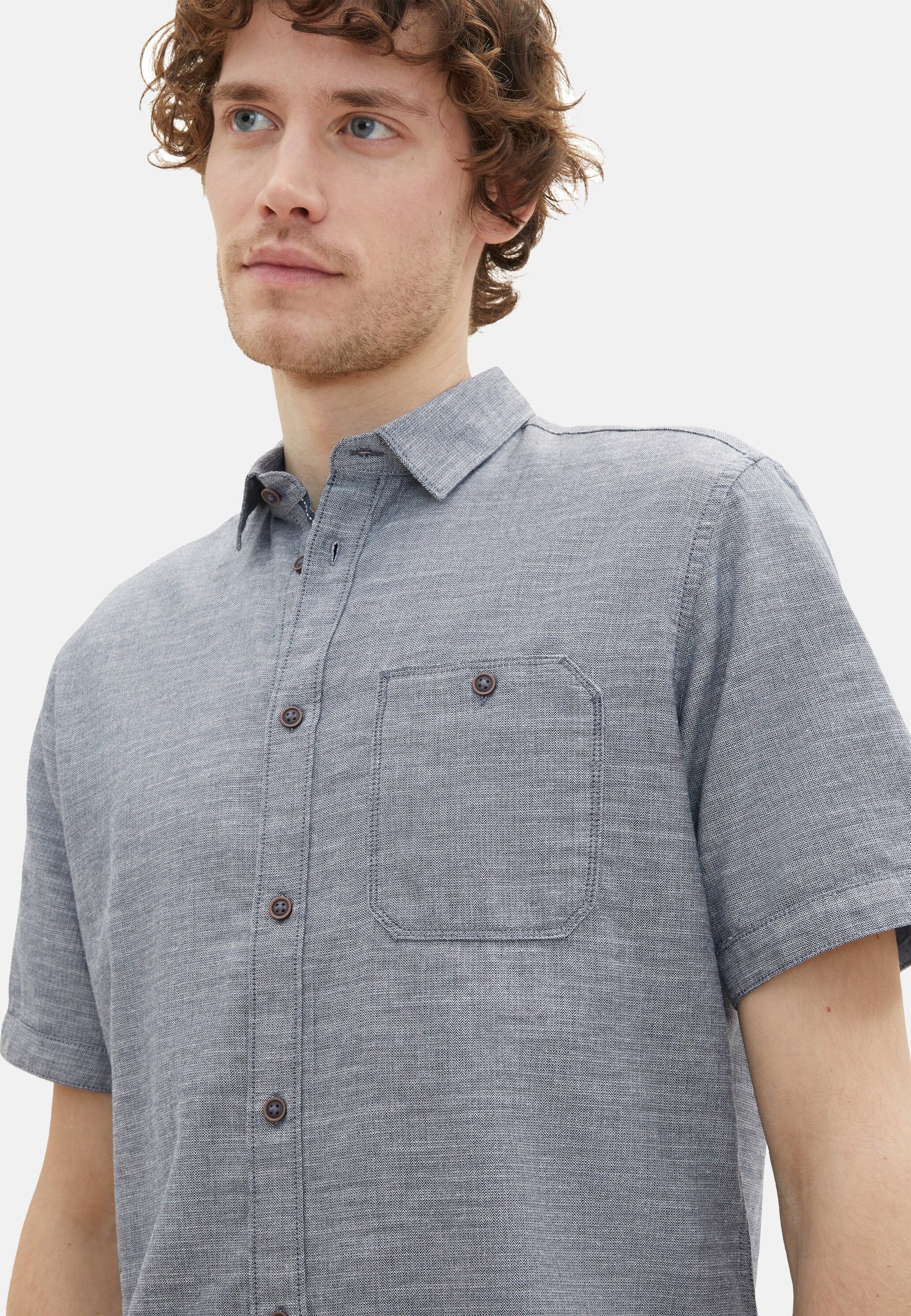 Tom Tailor Kurzarmhemd mit Brusttasche