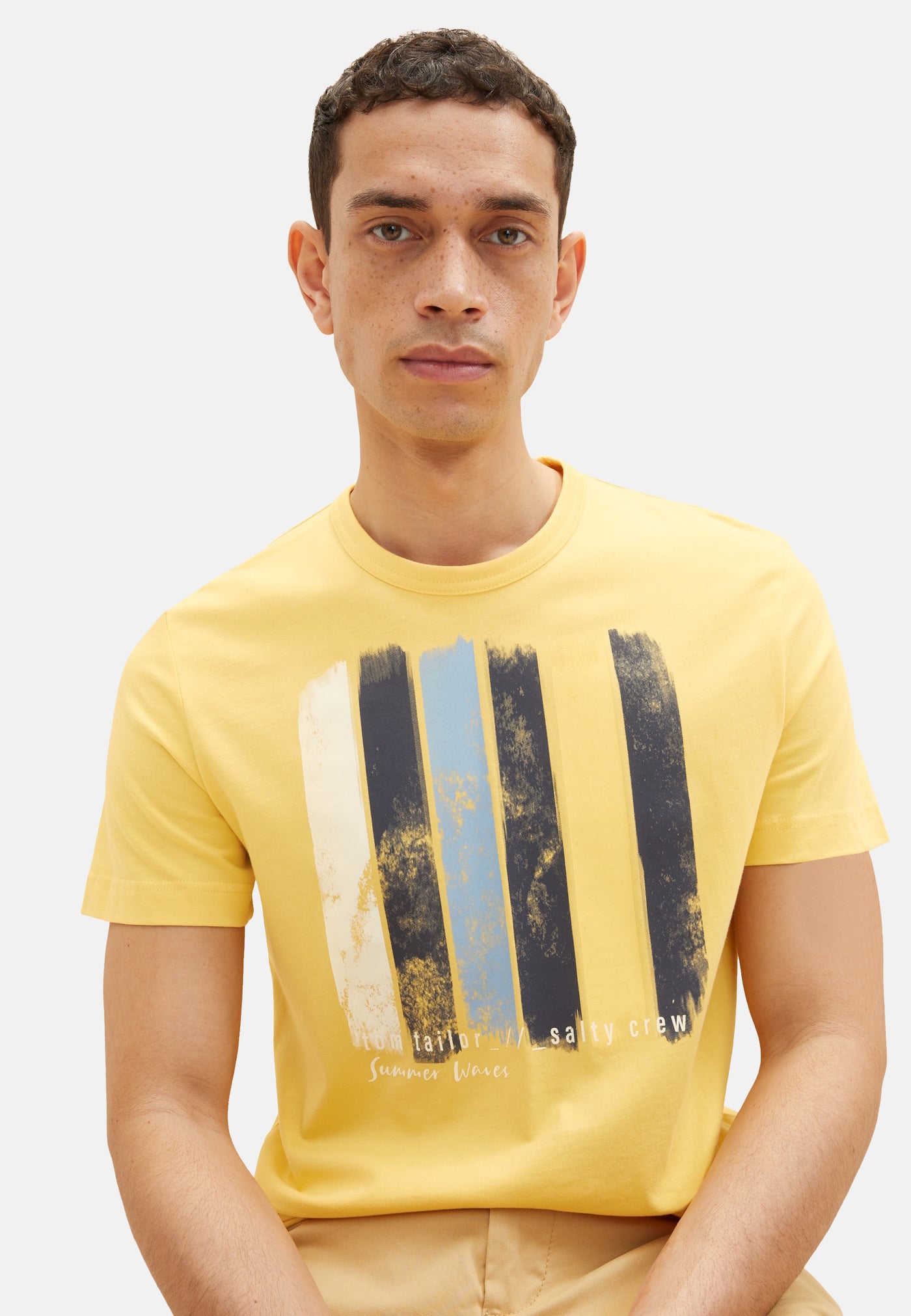 Tom Tailor Kurzarmshirt gepunktet mit Brusttasche