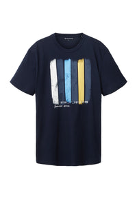 Tom Tailor Kurzarmshirt gepunktet mit Brusttasche