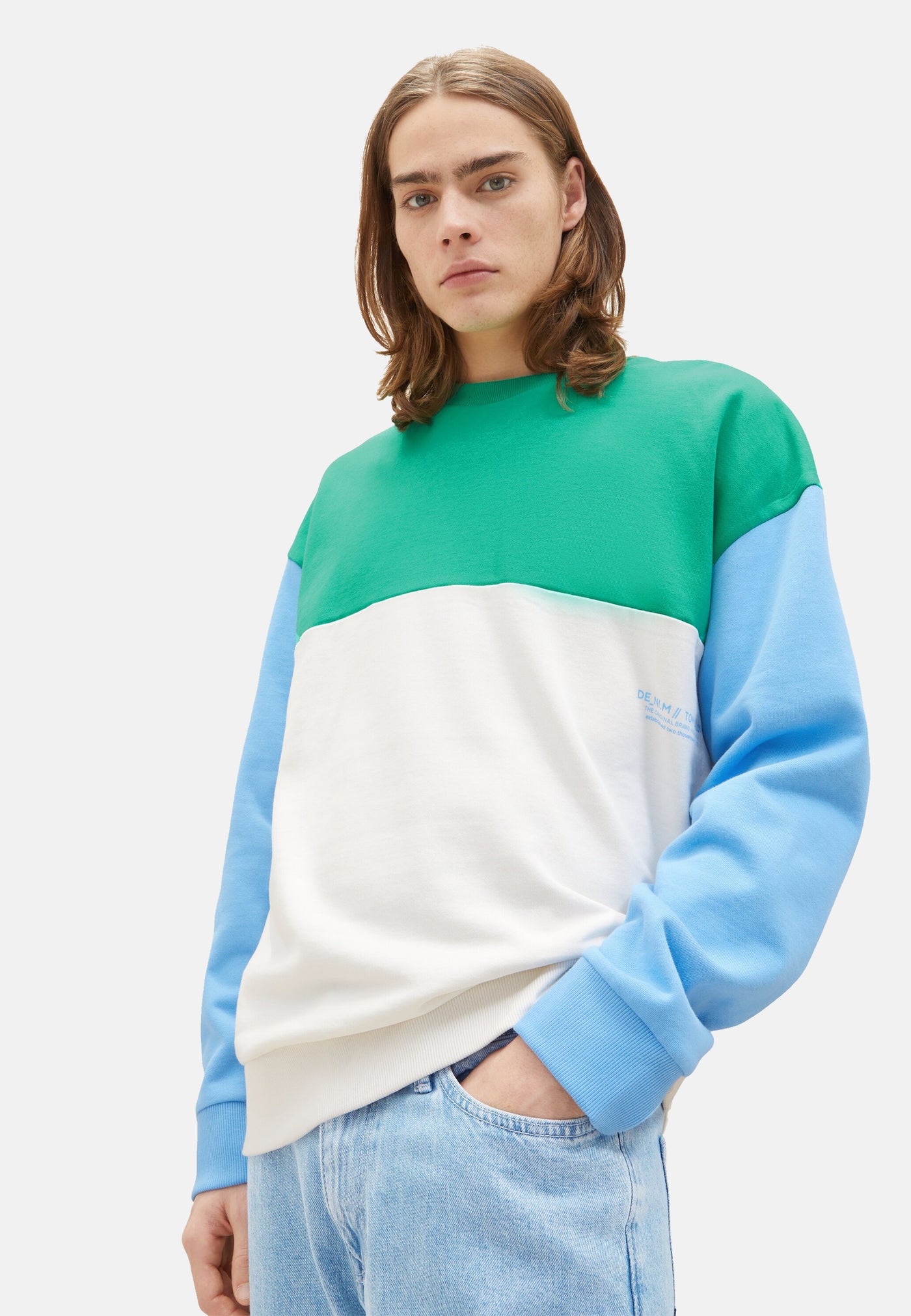 Tom Tailor Pullover ohne Kapuze mit Color-Block