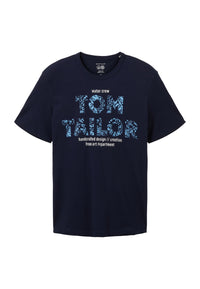 Tom Tailor Kurzarmshirt gepunktet mit Brusttasche