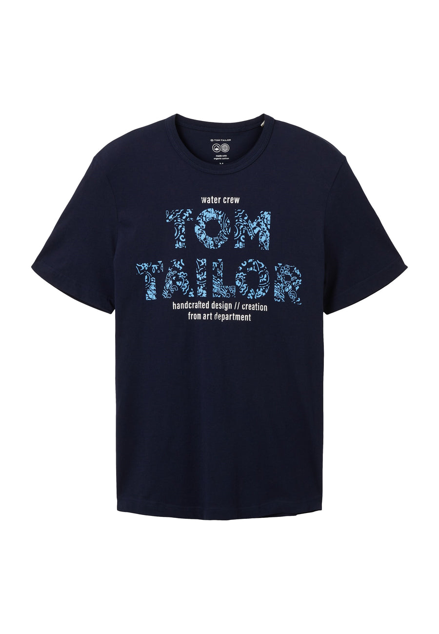 Tom Tailor Kurzarmshirt gepunktet mit Brusttasche