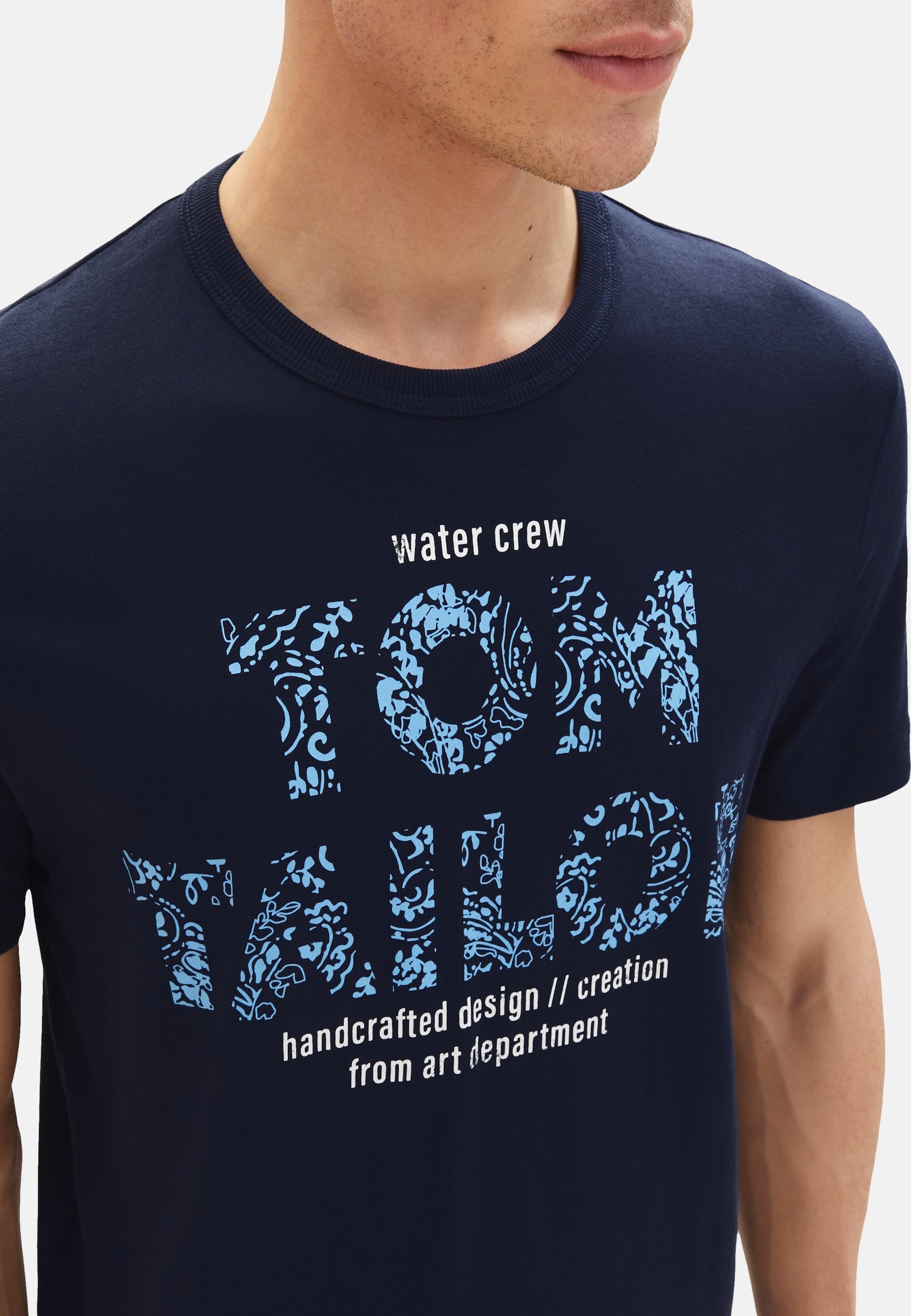 Tom Tailor Kurzarmshirt gepunktet mit Brusttasche