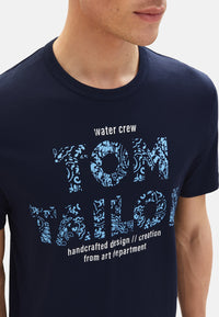 Tom Tailor Kurzarmshirt gepunktet mit Brusttasche