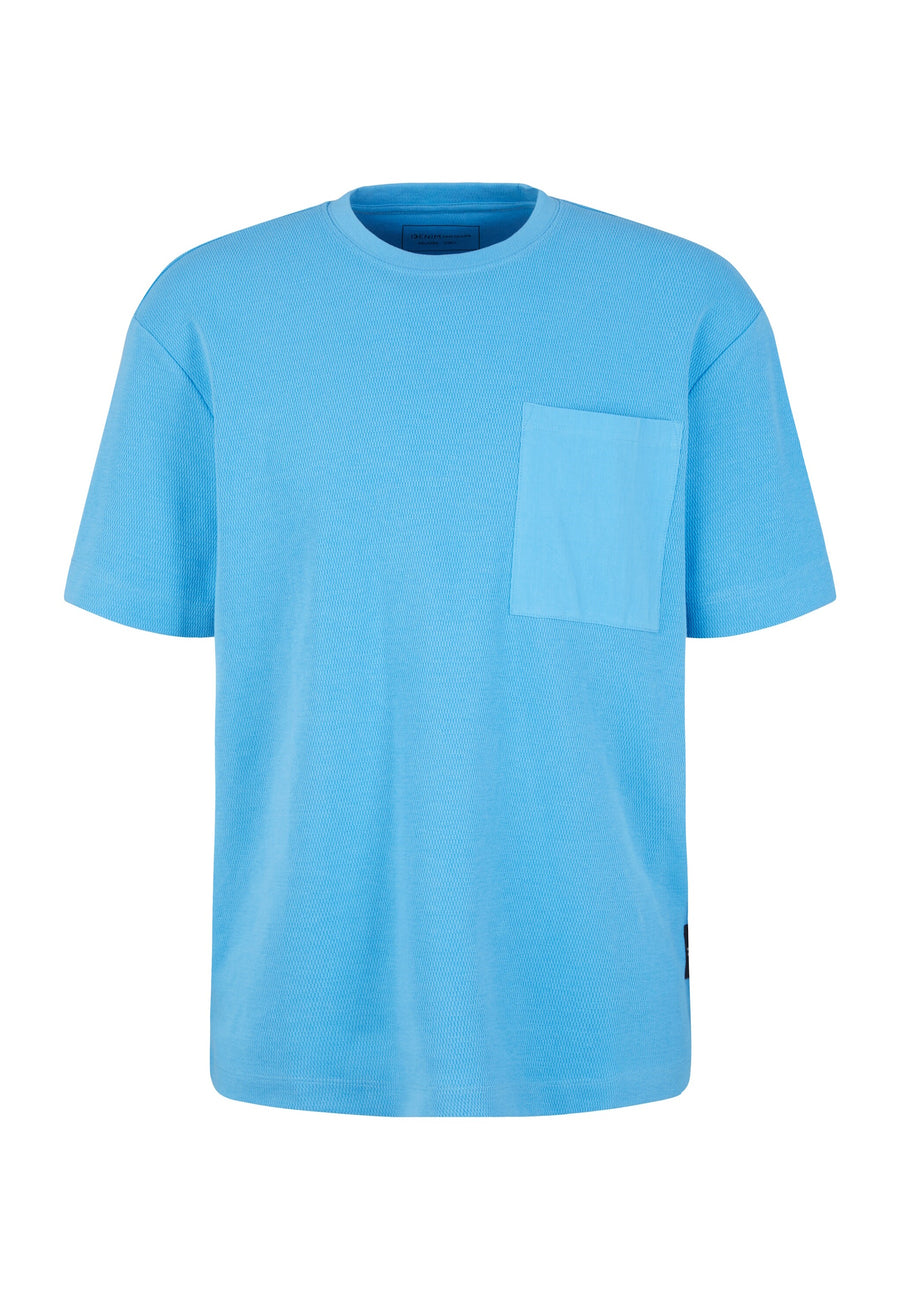 Tom Tailor Kurzarmshirt structured mit Brusttasche
