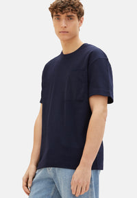 Tom Tailor Kurzarmshirt structured mit Brusttasche